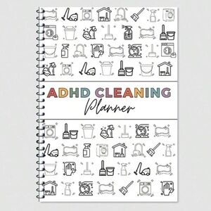 ADHD Cleaning Planner with Colorful Cover